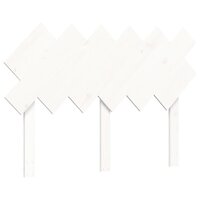Seniorenbed met hoofdbord massief hout wit 8