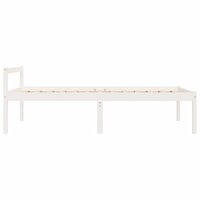 Seniorenbed massief grenenhout wit 90x200 cm 5