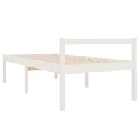 Seniorenbed massief grenenhout wit 90x200 cm 6