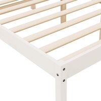 Seniorenbed massief grenenhout wit 200x200 cm 7