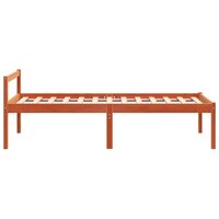 Seniorenbed massief grenenhout wasbruin 75x190 cm 5