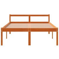Seniorenbed massief grenenhout wasbruin 120x190 cm 4