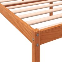 Seniorenbed massief grenenhout wasbruin 90x200 cm 7