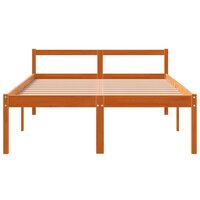 Seniorenbed massief grenenhout wasbruin 120x200 cm 4