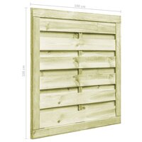 Poort 100x100 cm ge&iuml;mpregneerd grenenhout groen 6