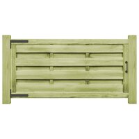 Poorten 2 st 150x75 cm ge&iuml;mpregneerd grenenhout groen 2