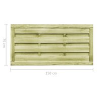 Poorten 2 st 150x75 cm ge&iuml;mpregneerd grenenhout groen 7