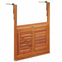 Balkontafel hangend 64,5x44x80 cm massief acaciahout 5