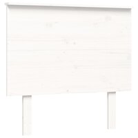 Seniorenbed met hoofdbord massief hout wit 8