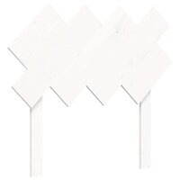 Seniorenbed met hoofdbord massief hout wit 8