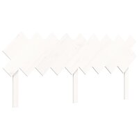 Seniorenbed met hoofdbord massief hout wit 8