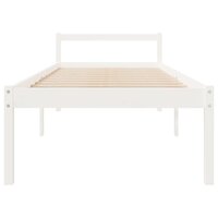 Seniorenbed massief grenenhout wit 75x190 cm 4