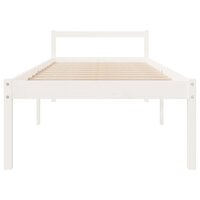 Seniorenbed massief grenenhout wit 90x190 cm 4