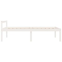 Seniorenbed massief grenenhout wit 90x190 cm 5