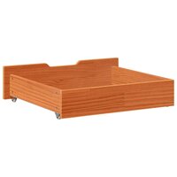 Bedlades 2 st 65x55x17 massief grenenhout wasbruin 6