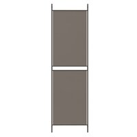 Kamerscherm met 4 panelen 200x200 cm stof antracietkleurig 6