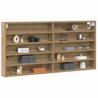 Vitrinekast Artisan Eiken 100 x 8,5 x 50 cm Bewerkt hout 3