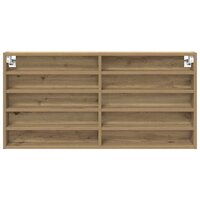 Vitrinekast Artisan Eiken 100 x 8,5 x 50 cm Bewerkt hout 5