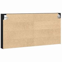 Vitrinekast Zwart Eiken 100 x 8,5 x 50 cm Bewerkt hout 7