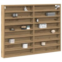Vitrinekast Artisan Eiken 100 x 8,5 x 75 cm Bewerkt hout 3
