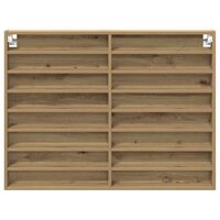 Vitrinekast Artisan Eiken 100 x 8,5 x 75 cm Bewerkt hout 6