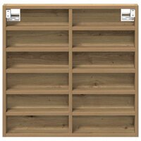 Vitrinekast Artisan Eiken 60 x 8,5 x 58 cm Bewerkt hout 5