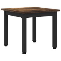 Salontafel Rook Eik 40 x 40 x 36 cm Bewerkt hout 2