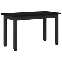 Salontafel Zwart Eiken 60 x 30 x 36 cm Bewerkt hout 2