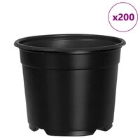 Bloempot 200 pcs Zwart &Oslash; 15 x 12.5 cm Kunststof 4