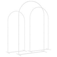 Trouwrand 3 pcs Wit Staal 7