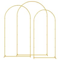 Trouwrand 3 pcs Goud Staal 2