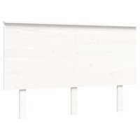 Seniorenbed met hoofdbord massief hout wit 120x200 cm 8