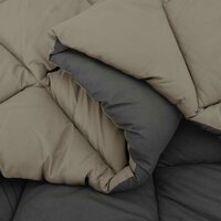 Zomerdekbed Lichtgrijs en Antraciet 200 x 200 cm Microvezel 6