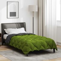 Winter Dekbed Groen en Antraciet 220 x 135 cm Microfiber 4