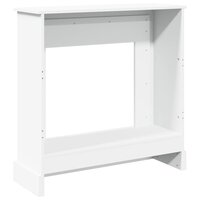 Haardombouw 90x30x90 cm bewerkt hout wit 6