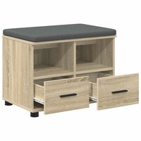 Halbank met kussen met lade Sonoma Eiken 60 x 38 x 46 cm 2