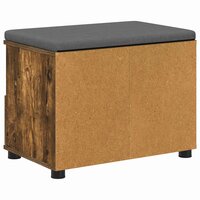 Halbank met kussen met lade Gerookt eiken 60 x 38 x 46 cm 8