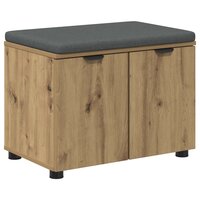Halbank met kussen met opslag Artisan Eiken 60 x 38 x 46 cm 2