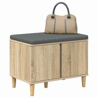 Halbank met kussen met opslag Sonoma Eiken 60 x 38 x 46 cm 3
