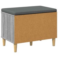 Halbank met kussen met opslag Grijs Sonoma 60 x 38 x 46 cm 8