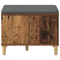 Halbank met kussen met opslag Oudhout 60 x 38 x 46 cm 6
