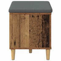 Halbank met kussen met opslag Oudhout 60 x 38 x 46 cm 7