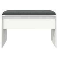 Halbank met kussen Wit 60 x 38 x 46 cm 5
