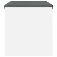 Halbank met kussen Wit 60 x 38 x 46 cm 6