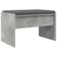 Halbank met kussen Beton Grijs 60 x 38 x 46 cm 2