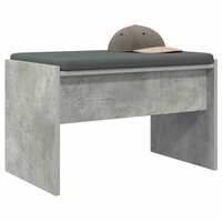 Halbank met kussen Beton Grijs 60 x 38 x 46 cm 3