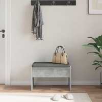 Halbank met kussen Beton Grijs 60 x 38 x 46 cm 4