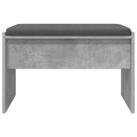 Halbank met kussen Beton Grijs 60 x 38 x 46 cm 5