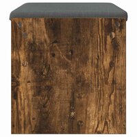 Halbank met kussen Gerookt eiken 60 x 38 x 46 cm 6
