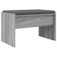 Halbank met kussen Grijs Sonoma 60 x 38 x 46 cm 2